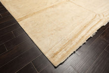 8x10 Beige, Gray, Tan Color Hand Knotted Oushak Wool Transitional Oriental Rug