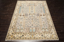 8x10 Gray, Taupe, Ivory Color Hand Knotted Oushak Wool Traditional Oriental Rug
