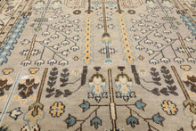 8x10 Gray, Taupe, Ivory Color Hand Knotted Oushak Wool Traditional Oriental Rug