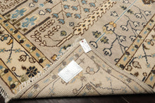 8x10 Gray, Taupe, Ivory Color Hand Knotted Oushak Wool Traditional Oriental Rug