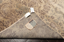 8x10 Beige, Taupe, Slate Color Hand Knotted Oushak Wool Transitional Oriental Rug