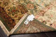 9x12 Sage, Beige, Rose Color Hand Knotted Oushak 100% Bamboo Silk Traditional Oriental Rug