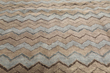 8x10 Taupe, Brown, Slate Color Hand Knotted Oushak Wool Modern & Contemporary Oriental Rug