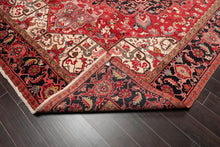 10x14 Rusty Red Magnificent Masterpiece Hand Knotted Authentic Herizz Persian Oriental Area Rug - Oriental Rug Of Houston