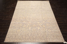 8x10 Taupe, Beige, Color Hand Knotted Chobi Peshawar Wool Transitional Oriental Rug