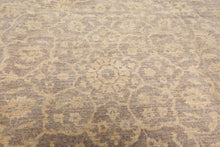 8x10 Taupe, Beige, Color Hand Knotted Chobi Peshawar Wool Transitional Oriental Rug