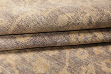 8x10 Taupe, Beige, Color Hand Knotted Chobi Peshawar Wool Transitional Oriental Rug