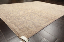 8x10 Taupe, Beige, Color Hand Knotted Chobi Peshawar Wool Transitional Oriental Rug