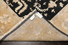 8x10 Black, Caramel, Taupe Color Hand Knotted Oushak Wool Traditional Oriental Rug