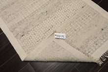 3x5 Ivory, Gray, Color Hand Woven Tribal Wool Modern Oriental Rug