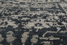 3x5 Blue, Slate, Gray Color Hand Knotted Tibetan Wool and Silk Contemporary Oriental Rug