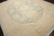 8x10 Seafoam, Beige, Ivory Color Hand Knotted Khotan Wool Transitional Oriental Rug