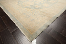 8x10 Seafoam, Beige, Ivory Color Hand Knotted Khotan Wool Transitional Oriental Rug