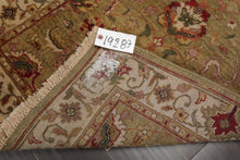 3x5 Gold, Beige, Rust Color Hand Knotted Agra Wool Traditional Oriental Rug