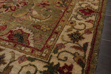3x5 Gold, Beige, Rust Color Hand Knotted Agra Wool Traditional Oriental Rug