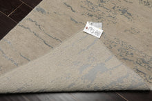 3x5 Gray, Tone on Tone Gray, Color Hand Knotted Tibetan Wool and Silk Modern & Contemporary Oriental Rug
