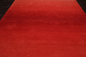 LoomBloom Multi Color Hand Tufted Modern & Contemporary Ombre Designer Wool Oriental Area Rug