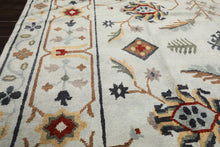 8x10 Blue, Light Gold, Blush Color Hand Knotted Tibetan New Zealand Wool Traditional Oriental Rug