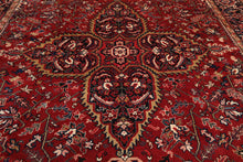 10x14 Rusty Red Hand Knotted 100% Wool Authentic Herizz Persian Oriental Area Rug - Oriental Rug Of Houston