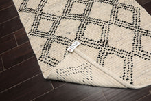 3x5 Ivory, Black, Color Hand Knotted Afghan moroccan Wool Traditional Oriental Rug
