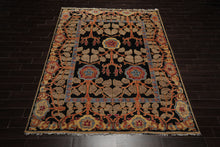 LoomBloom Multi Color 8x10 Hand Knotted Arts & Crafts/Mission Stained Glass Oushak Wool Oriental Area Rug