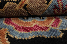 LoomBloom Multi Color 8x10 Hand Knotted Arts & Crafts/Mission Stained Glass Oushak Wool Oriental Area Rug