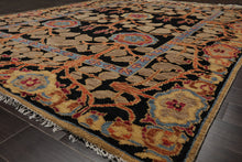 LoomBloom Multi Color 8x10 Hand Knotted Arts & Crafts/Mission Stained Glass Oushak Wool Oriental Area Rug