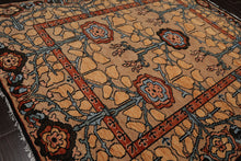 LoomBloom Multi Color 8x10 Hand Knotted Arts & Crafts/Mission Stained Glass Oushak Wool Oriental Area Rug