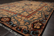 LoomBloom Multi Color 8x10 Hand Knotted Arts & Crafts/Mission Stained Glass Oushak Wool Oriental Area Rug
