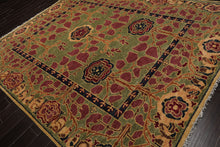 LoomBloom Multi Color 8x10 Hand Knotted Arts & Crafts/Mission Stained Glass Oushak Wool Oriental Area Rug