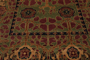 LoomBloom Multi Color 8x10 Hand Knotted Arts & Crafts/Mission Stained Glass Oushak Wool Oriental Area Rug