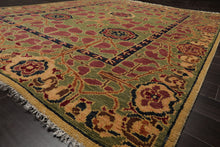 LoomBloom Multi Color 8x10 Hand Knotted Arts & Crafts/Mission Stained Glass Oushak Wool Oriental Area Rug