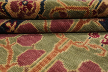 LoomBloom Multi Color 8x10 Hand Knotted Arts & Crafts/Mission Stained Glass Oushak Wool Oriental Area Rug