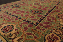 LoomBloom Multi Color 8x10 Hand Knotted Arts & Crafts/Mission Stained Glass Oushak Wool Oriental Area Rug