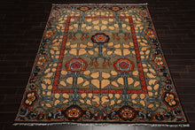 LoomBloom Multi Color 8x10 Hand Knotted Arts & Crafts/Mission Stained Glass Oushak Wool Oriental Area Rug
