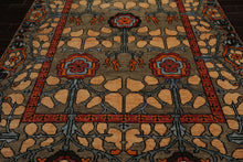 LoomBloom Multi Color 8x10 Hand Knotted Arts & Crafts/Mission Stained Glass Oushak Wool Oriental Area Rug