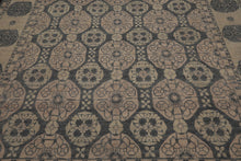 8x10 Gray, Beige, Blush Color Hand Knotted  Wool Transitional Oriental Rug