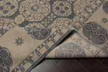 8x10 Gray, Beige, Blush Color Hand Knotted  Wool Transitional Oriental Rug