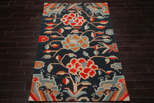 Multi Size Blue Orange Peach Color Hand Tufted Handmade Wool Transitional Oriental Rug