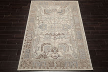 5x8 Beige, Taupe, Gray Color Hand Hooked Handmade Wool Transitional Oriental Rug