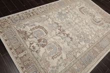 5x8 Beige, Taupe, Gray Color Hand Hooked Handmade Wool Transitional Oriental Rug