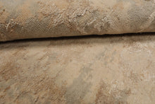 10x14 Beige, Gray, Tan Color Hand Knotted Sherpa Wool and Silk Modern Oriental Rug