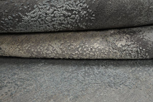 8x10 Gray, Ivory, Slate Color Hand Knotted Sherpa Wool and Silk Modern Oriental Rug