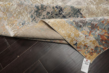 8x10 Beige, Gray, Slate Color Hand Knotted Sherpa Wool and Silk Modern Oriental Rug