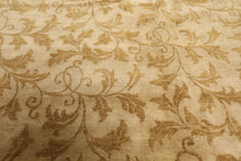 8x10 Beige, Gold, Muted Earth Tones Color Hand Knotted Tibetan Wool Transitional Oriental Rug