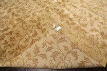 8x10 Beige, Gold, Muted Earth Tones Color Hand Knotted Tibetan Wool Transitional Oriental Rug