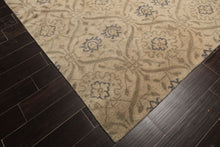 9x12 Gray, Taupe, Slate Color Hand Knotted Tibetan Wool Transitional Oriental Rug