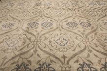 9x12 Gray, Taupe, Slate Color Hand Knotted Tibetan Wool Transitional Oriental Rug