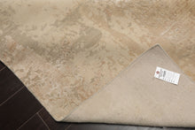 9x12 Beige, Gray, Taupe Color Hand Knotted Sherpa Wool and Silk Modern Oriental Rug