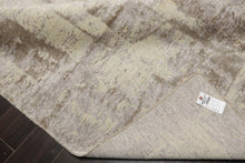 8x10 Lavender, Mint, Gray Color Hand Loomed Sherpa Wool and Silk Modern Oriental Rug